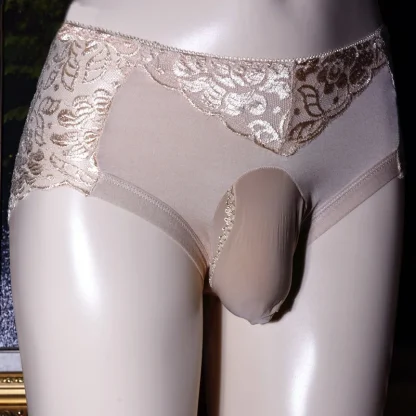 Glossy Lace Mid Waist Panty - Image 9