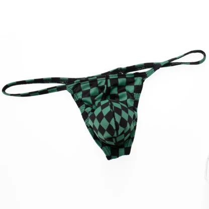 Printed Checkered Men's G-string - Image 8