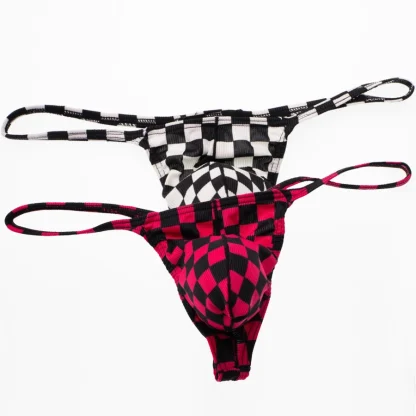 Printed Checkered Men's G-string - Image 12