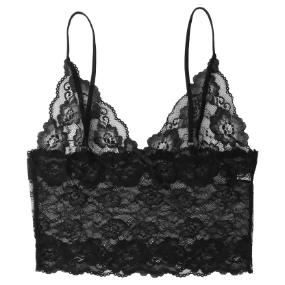V-neck Floral Lace Sexy Bralette - Image 6
