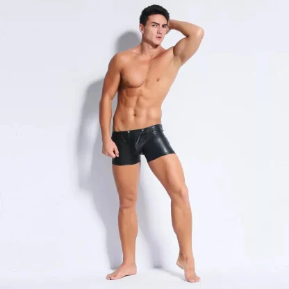 Black Zippered Back Boxer Brief - Image 5
