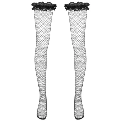 Ruffle Lace Top Thigh High - Image 3