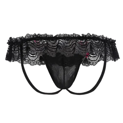 Bowknot Decor Skirted Jockstrap - Image 4