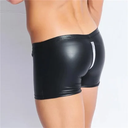 Black Zippered Back Boxer Brief - Image 3