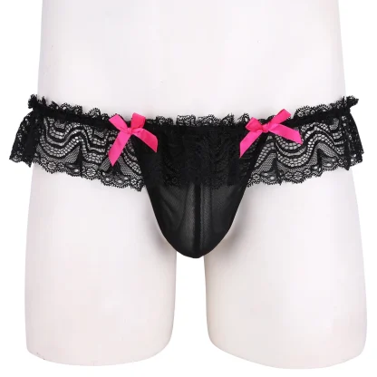 Bowknot Decor Skirted Jockstrap - Image 9