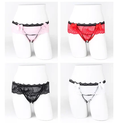 Skirted Lace Sexy Garter Thong - Image 13