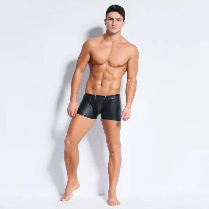 Black Zippered Back Boxer Brief - Image 4