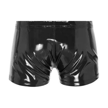 Zippered Crotch Glossy Boxer Brief - Image 2