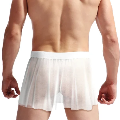 See-through Pleated Mini Skirt - Image 4