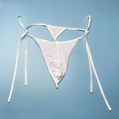 Ties Side Solid Color G-string - Image 7