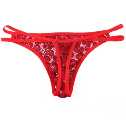 Lace Thong with Double Strap Design - Image 7
