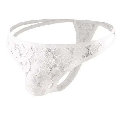 Lace Thong with Double Strap Design - Image 3