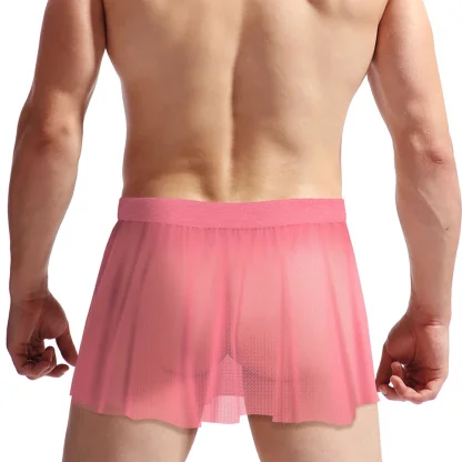See-through Pleated Mini Skirt - Image 11