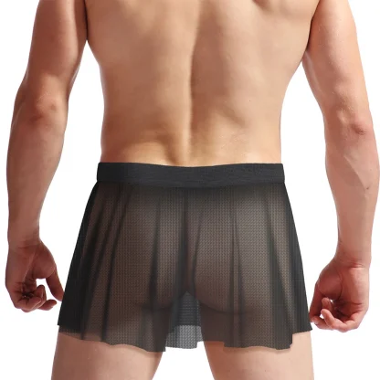 See-through Pleated Mini Skirt - Image 10