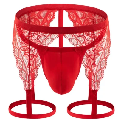 Suspender Leg Belt Lace G-string - Image 3