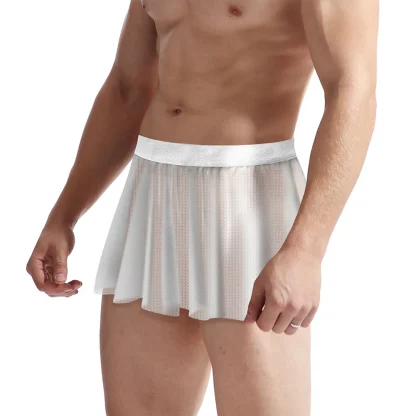 See-through Pleated Mini Skirt - Image 5