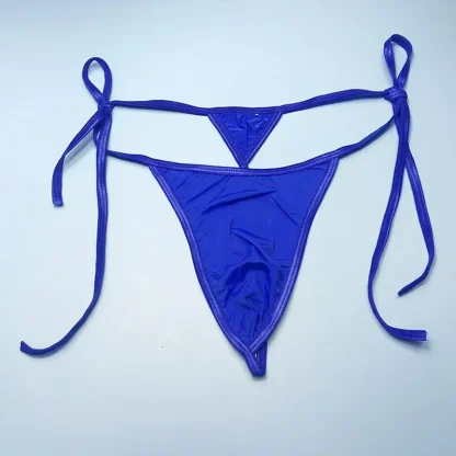 Ties Side Solid Color G-string - Image 8