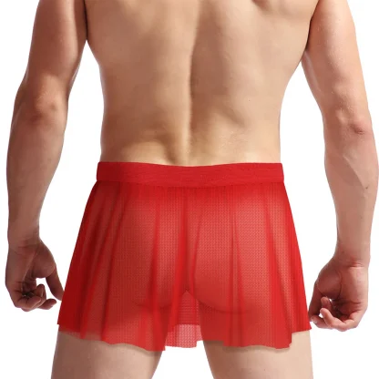 See-through Pleated Mini Skirt - Image 7