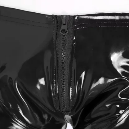 Zippered Crotch Glossy Boxer Brief - Image 5