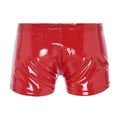 Zippered Crotch Glossy Boxer Brief - Image 7