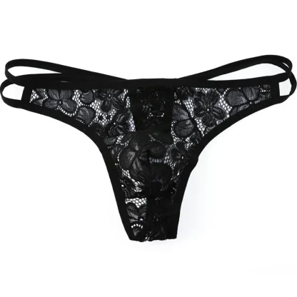Lace Thong with Double Strap Design - Image 2